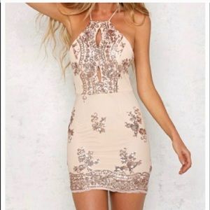 Cream sequin dress - Perfect for a night out!!